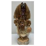 Highly Collectible Kevin & Shawn Gadomski Black Bear Totem Sculpture 16"