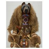 Highly Collectible Kevin & Shawn Gadomski Black Bear Totem Sculpture 16"