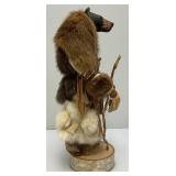 Highly Collectible Kevin & Shawn Gadomski Black Bear Totem Sculpture 16"