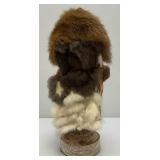 Highly Collectible Kevin & Shawn Gadomski Black Bear Totem Sculpture 16"
