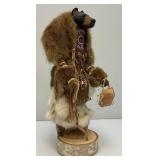 Highly Collectible Kevin & Shawn Gadomski Black Bear Totem Sculpture 16"