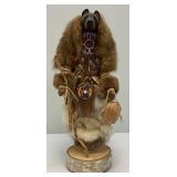 Highly Collectible Kevin & Shawn Gadomski Black Bear Totem Sculpture 16"