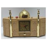 Vintage Athan Clock "Call To Prayer" Alarm Clock, Islamic Mosque Shaped Clock With Alarm Plays Call To Prayer And Lights Up