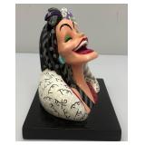 DISNEY Showcase Collection Britto "CRUELLA BUST" New In Box