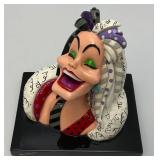 DISNEY Showcase Collection Britto "CRUELLA BUST" New In Box