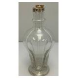 Midcentury French 4 Chamber Glass Decanter 10 1/2" Tall