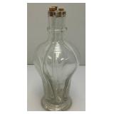 Midcentury French 4 Chamber Glass Decanter 10 1/2" Tall