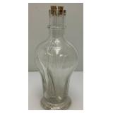 Midcentury French 4 Chamber Glass Decanter 10 1/2" Tall