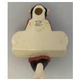 Vintage WEIL WARE California Art Pottery Asian Girl Wall Pocket Planter 8.5"