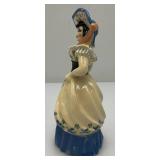 Vintage Collectible Ceramic Arts Sudio MISS LUCINDY Blue Figurine 7"
