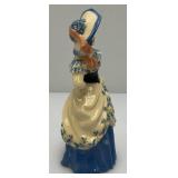 Vintage Collectible Ceramic Arts Sudio MISS LUCINDY Blue Figurine 7"