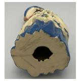 Vintage Collectible Ceramic Arts Sudio MISS LUCINDY Blue Figurine 7"