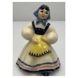 Vintage Collectible  Ceramic Arts Sudio 5" Pepita Blue Pan American Girl Betty Harrington