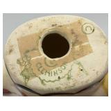 Vintage CLEMINSONS Pottery DISTLEFINKCeramic Retro Quail Salt And Pepper Shakers 4 3/;4"