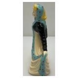 Vintage Collectible  Ceramic Arts Sudio Girl With Cornucopia Planter 7"