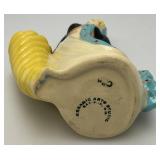 Vintage Collectible  Ceramic Arts Sudio Girl With Cornucopia Planter 7"