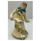 Vintage Collectible Ceramic Arts Sudio Dancing Lady Figurine 6"