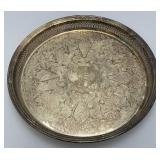 Vintage Kentucky State Fair 1993 Engraved Silver Plate Tray 15"