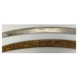 Ceremonial Sword Indian Groom Wedding With Hilt 35.5" Leopard And Rabbit Brass Handle
