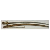 Ceremonial Sword Indian Groom Wedding With Hilt 35.5" Leopard And Rabbit Brass Handle