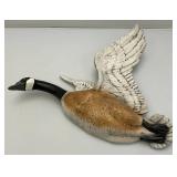3 Vintage Ceramic Geese Wall Hangings Hand painted 1= 15" x 16.5", 1= 16" x 18.5" & 1= 10" x 13.5"