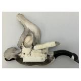 3 Vintage Ceramic Geese Wall Hangings Hand painted 1= 15" x 16.5", 1= 16" x 18.5" & 1= 10" x 13.5"
