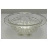 Federal Depression Clear Glass Nesting Mixing Bowl 7 3/4"