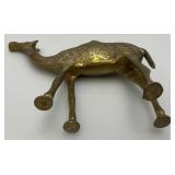 Heavy Brass Etched Camel 2" x 5.5" x 7"