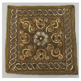 Vintage Asain Beaded Pillow Cover 16" x 16"