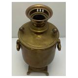 Antique Imperial Russian Tula Charcoal Heavy Brass Samovar With Stamps 19 1/4" Tall