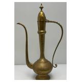 23.5" Etched Brass Ewer: 1950