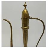 23.5" Etched Brass Ewer: 1950