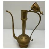 23.5" Etched Brass Ewer: 1950