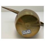 Vintage Etched Brass Turkish Dallah Coffee Pot 12" Signed With Foil label