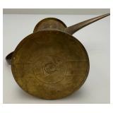 Vintage Etched Brass Suadi Arabia Dallah Coffee pot 11.5"