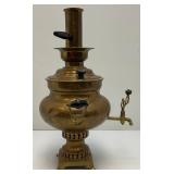 Antique Middle East Turkish Brass Samovar 17" Tall