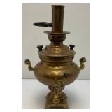Antique Middle East Turkish Brass Samovar 17" Tall