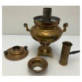Antique Middle East Turkish Brass Samovar 17" Tall
