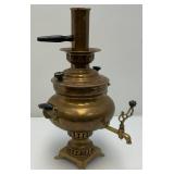 Antique Middle East Turkish Brass Samovar 17" Tall