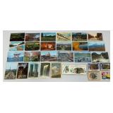 Group Of Vintage Postcards And Souvenir Views Including Wisconsin Dells And More