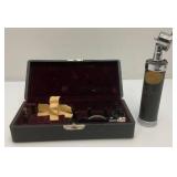 Vintage Otoscope In Original Box With Doctors name