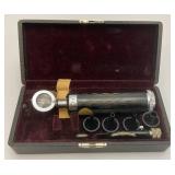 Vintage Otoscope In Original Box With Doctors name