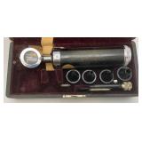 Vintage Otoscope In Original Box With Doctors name