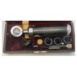 Vintage Otoscope In Original Box With Doctors name