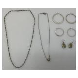 Misc. Earrings, Necklaces And More Some Sterling ?