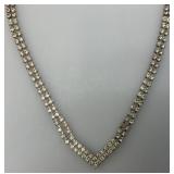 Unique Vintage Style Ornate Rhinestone Like Necklace