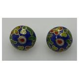 Vintage Cloisonne Earrings