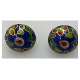 Vintage Cloisonne Earrings