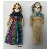 Group Of Vintage Worry Dolls 3 1/2"