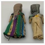 Group Of Vintage Worry Dolls 3 1/2"
